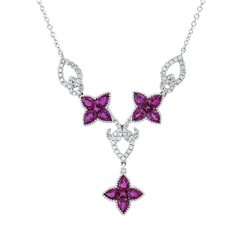 Farbstein Classic Collier Weißgold 18kt 0,3ct