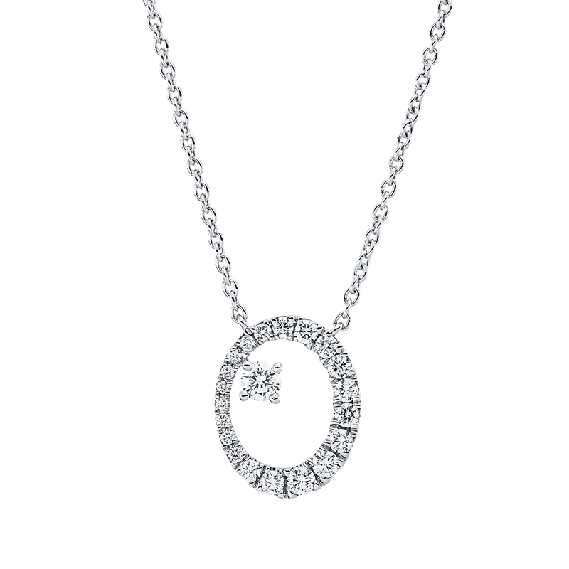 Modern Woman Collier Weißgold 18kt 0,32ct