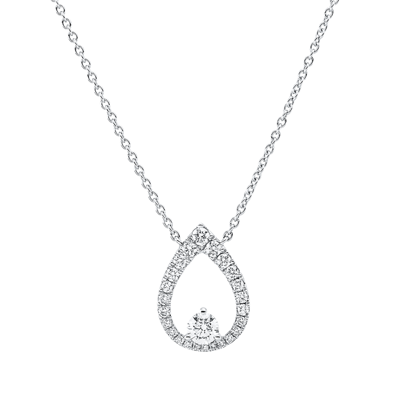 Modern Woman Collier Weißgold 18kt 0,46ct