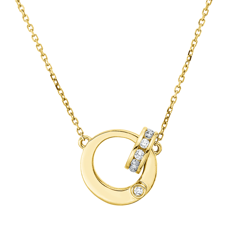 Modern Woman Collier Gelbgold 18kt 0,22ct
