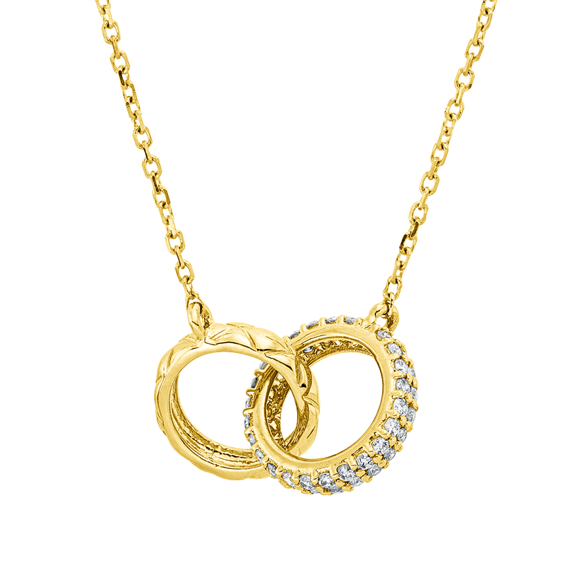 Modern Woman Collier Gelbgold 18kt 0,18ct