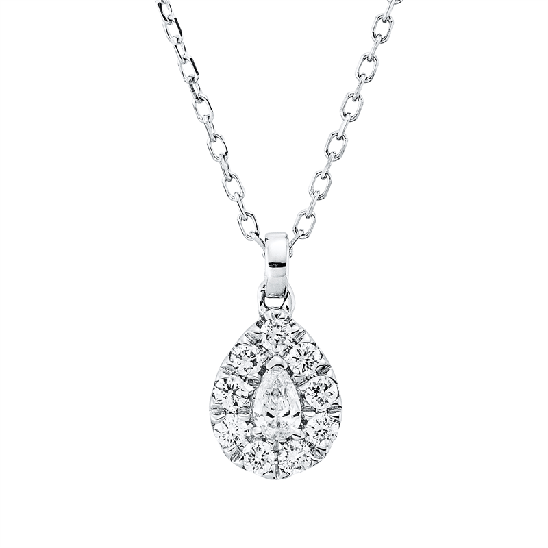 Illusion Classic Collier Weißgold 18kt 0,19ct