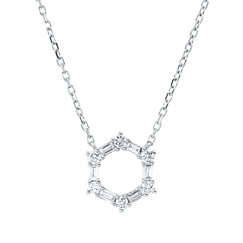 Modern Woman Collier Weißgold 18kt 0,23ct