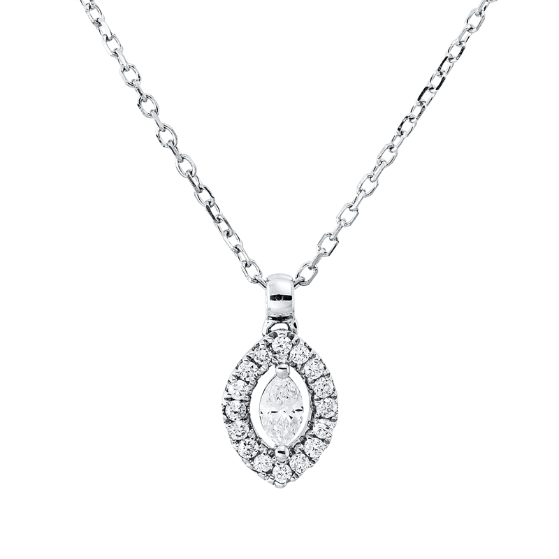 Modern Woman Collier Weißgold 18kt 0,16ct