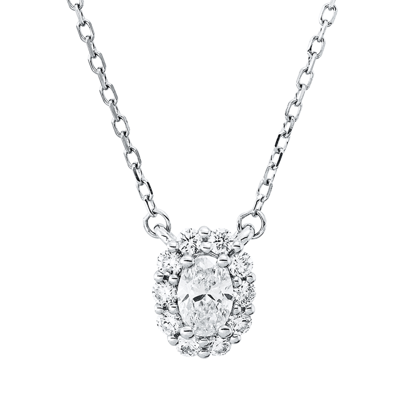 Modern Woman Collier Weißgold 18kt 0,35ct