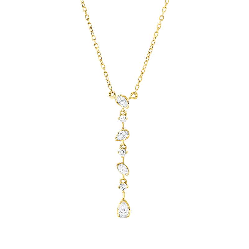 Modern Woman Collier Gelbgold 18kt 0,24ct