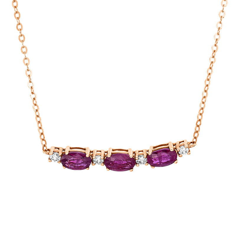 Farbstein Classic Collier Rotgold 18kt 0,1ct