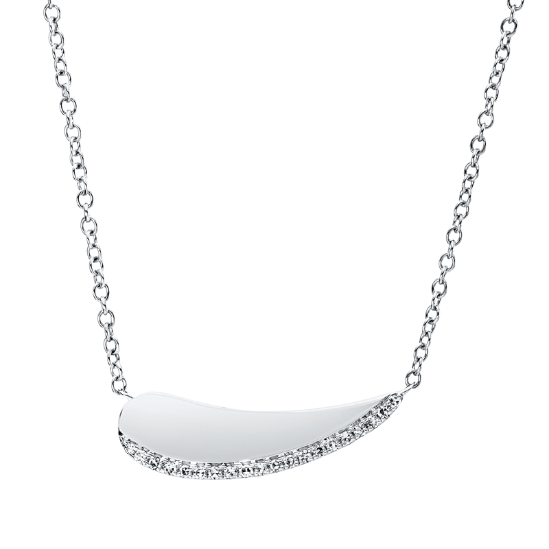 Modern Woman Collier Weißgold 18kt 0,06ct