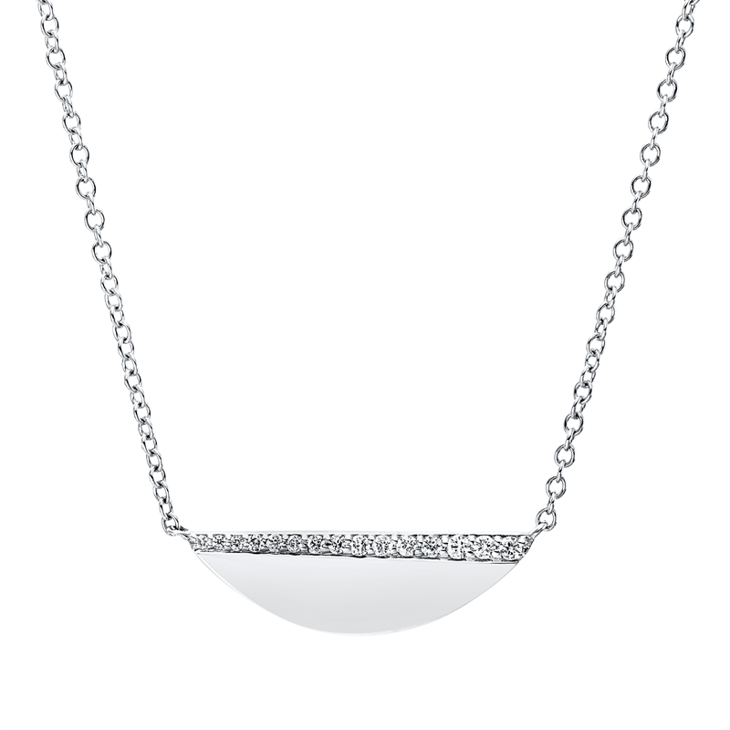 Modern Woman Collier Weißgold 18kt 0,09ct