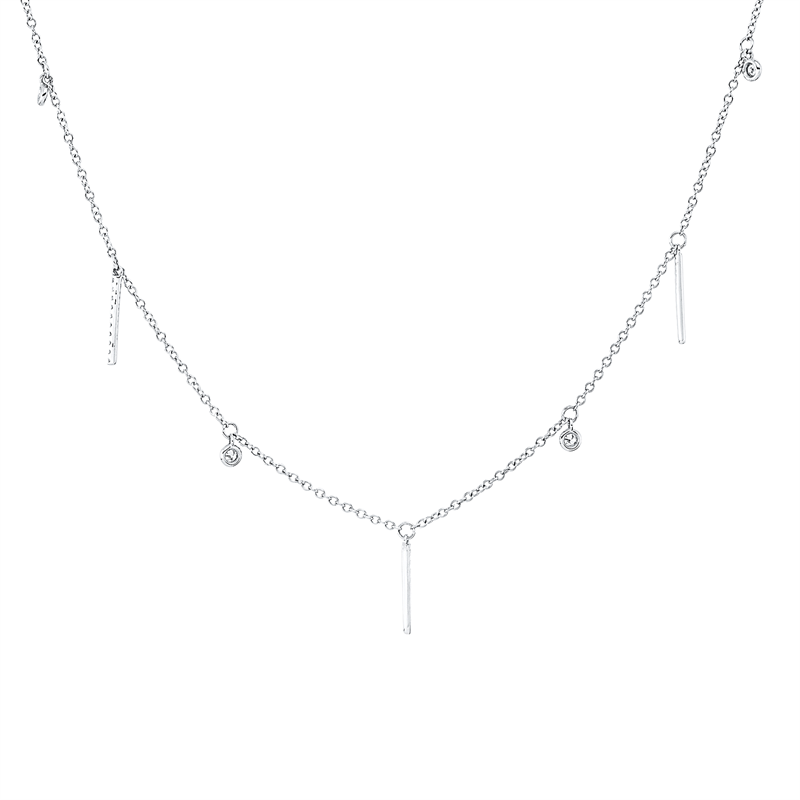 Modern Woman Collier Weißgold 18kt 0,14ct