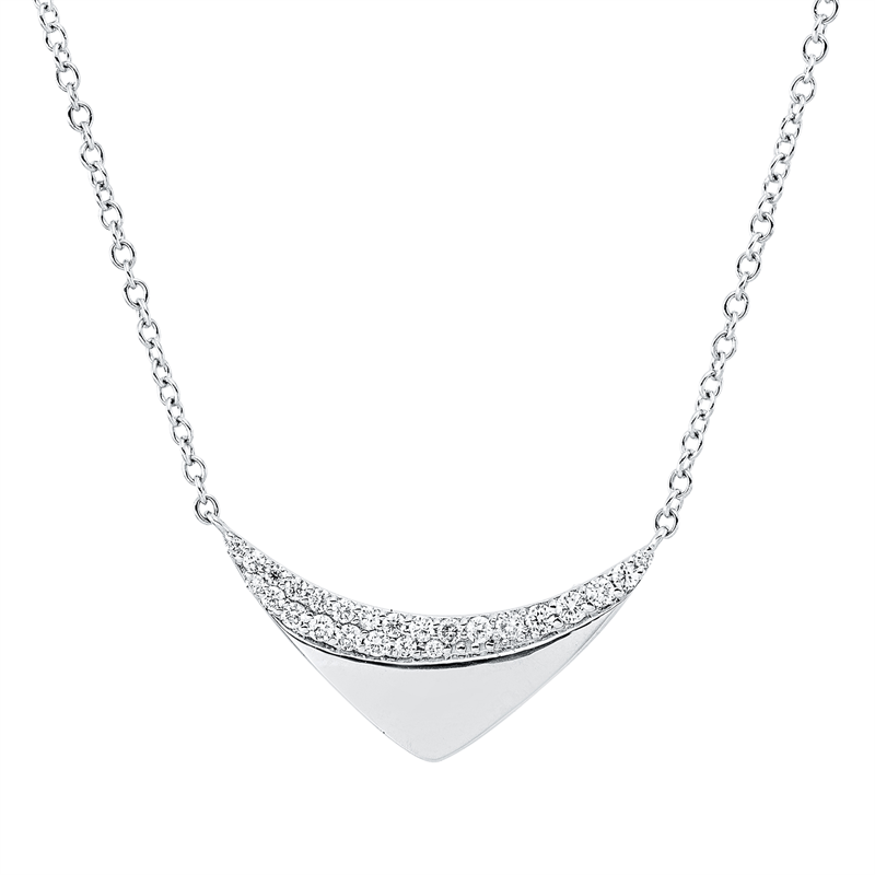 Modern Woman Collier Weißgold 18kt 0,15ct