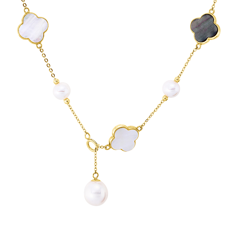 Perle Collier Gelbgold 18kt