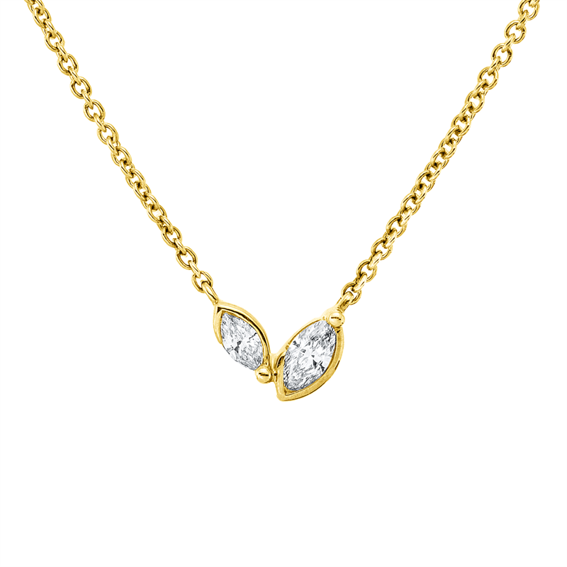 Modern Woman Collier Gelbgold 18kt 0,1ct