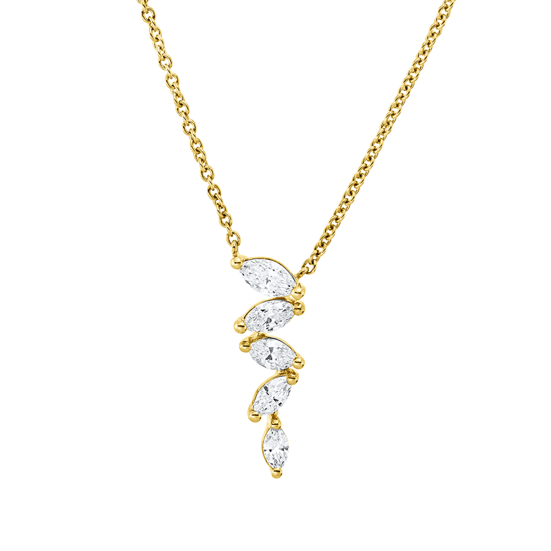 Modern Woman Collier Gelbgold 18kt 0,27ct