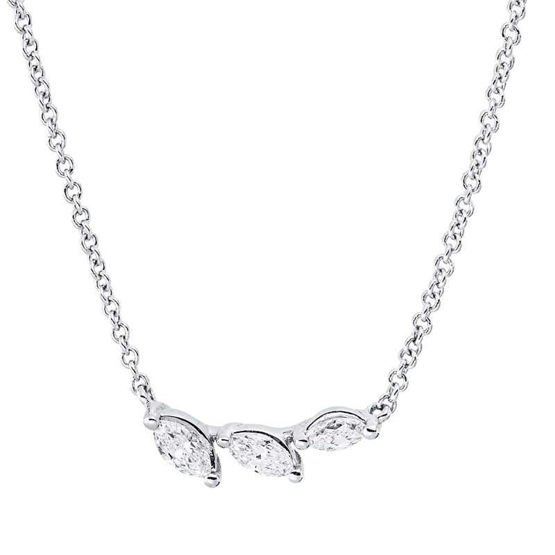 Modern Woman Collier Weißgold 18kt 0,18ct
