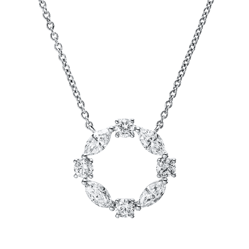 Modern Woman Collier Weißgold 18kt 0,48ct