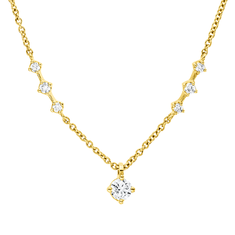 Modern Woman Collier Gelbgold 18kt 0,22ct