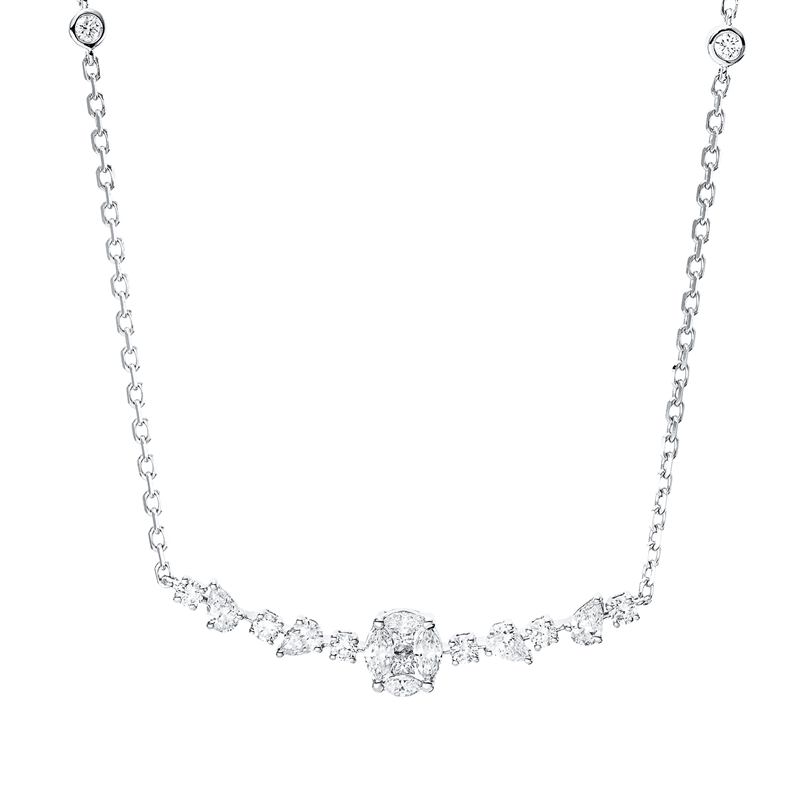 Modern Woman Collier Weißgold 18kt 0,79ct