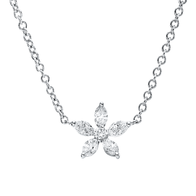 Modern Woman Collier Weißgold 18kt 0,26ct