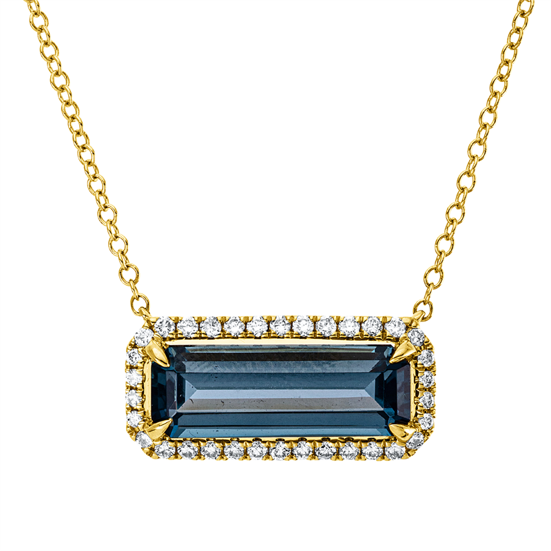 Farbstein Fashion Collier Gelbgold 18kt 0,2ct