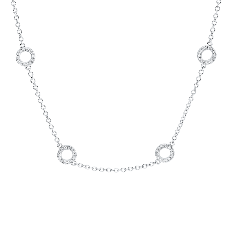 Modern Woman Collier Weißgold 18kt 0,63ct