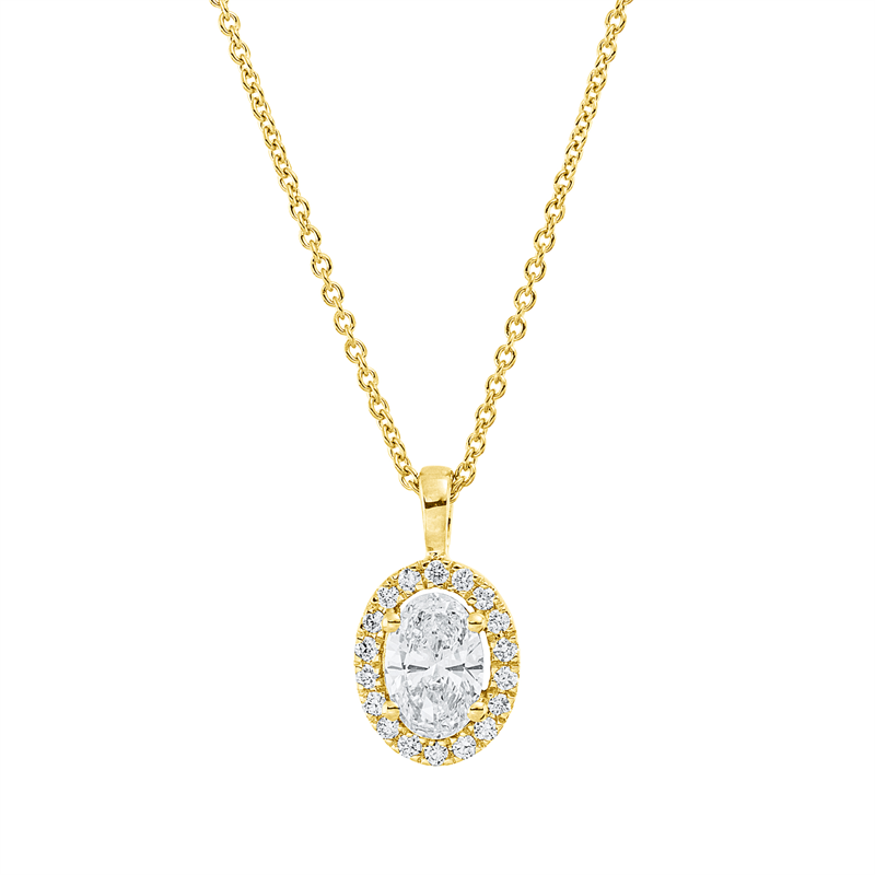 Illusion Classic Collier Weißgold 18kt 0,52ct