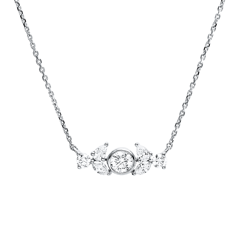 Modern Woman Collier Weißgold 18kt 0,39ct
