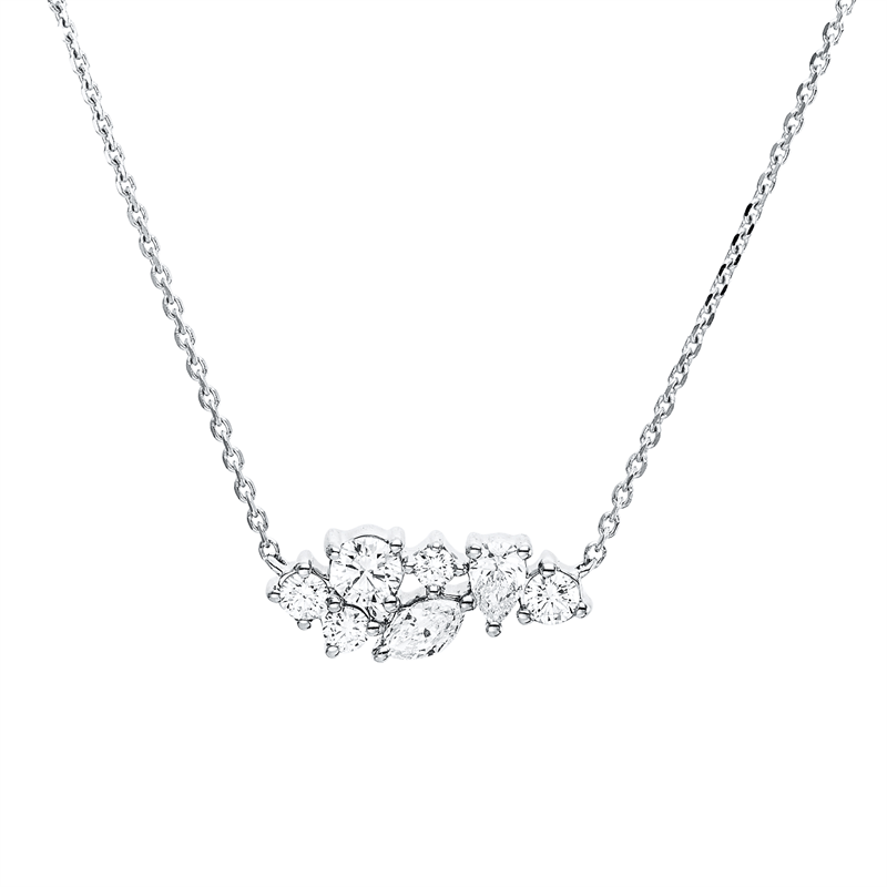 Modern Woman Collier Weißgold 18kt 0,34ct