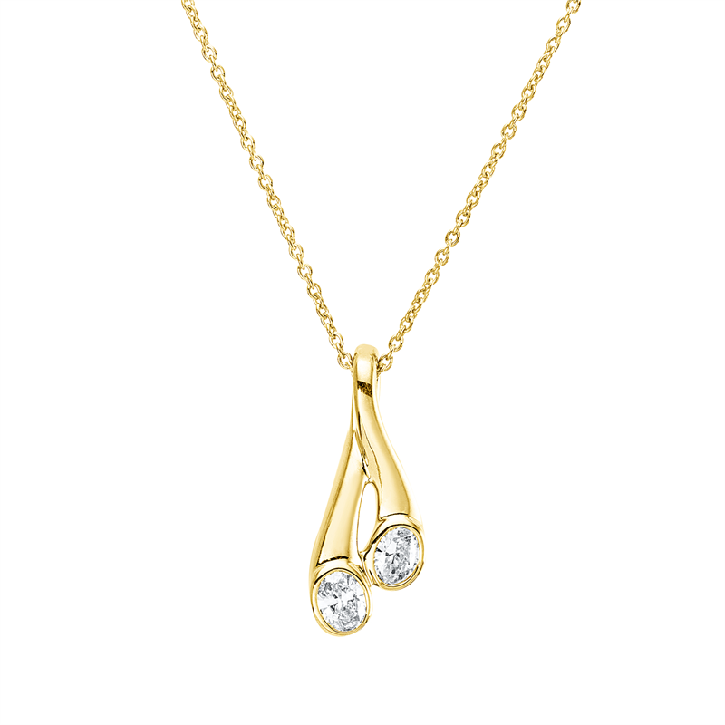 Modern Woman Collier Gelbgold 18kt 0,34ct