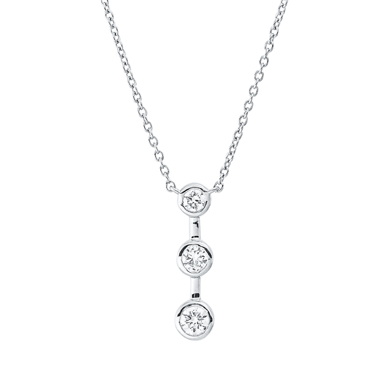 Modern Woman Collier Weißgold 18kt 0,23ct