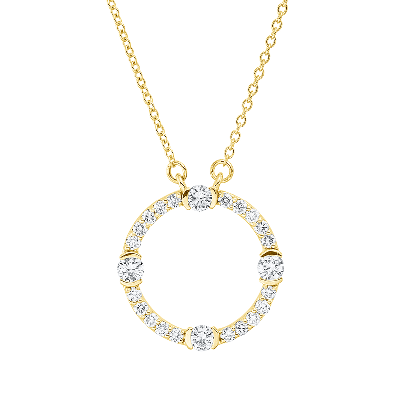 Modern Woman Collier Weißgold 18kt 0,48ct