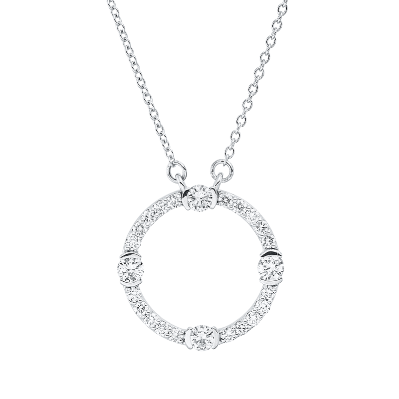 Modern Woman Collier Weißgold 18kt 0,48ct