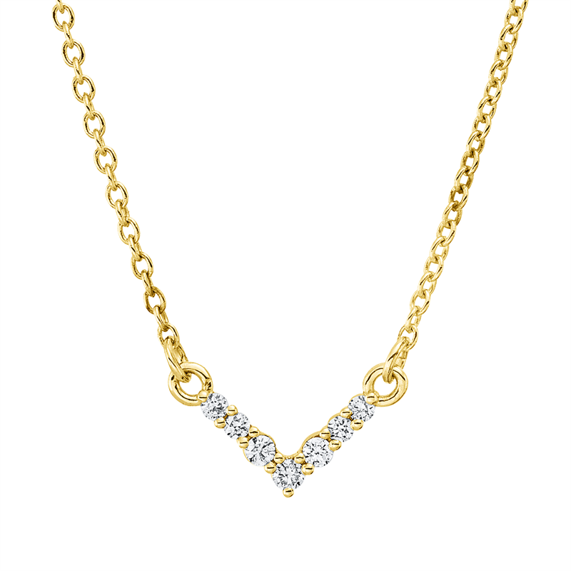 Modern Woman Collier Weißgold 18kt 0,05ct