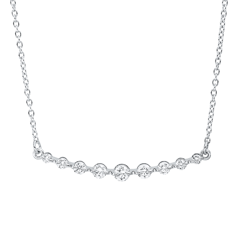 Modern Woman Collier Weißgold 18kt 0,25ct