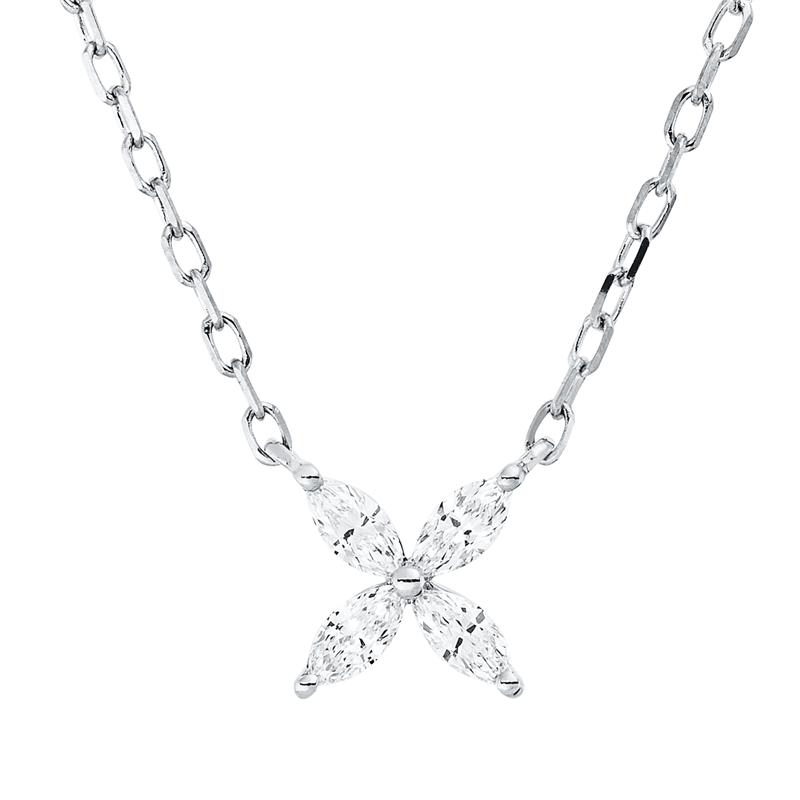 Modern Woman Collier Weißgold 18kt 0,23ct