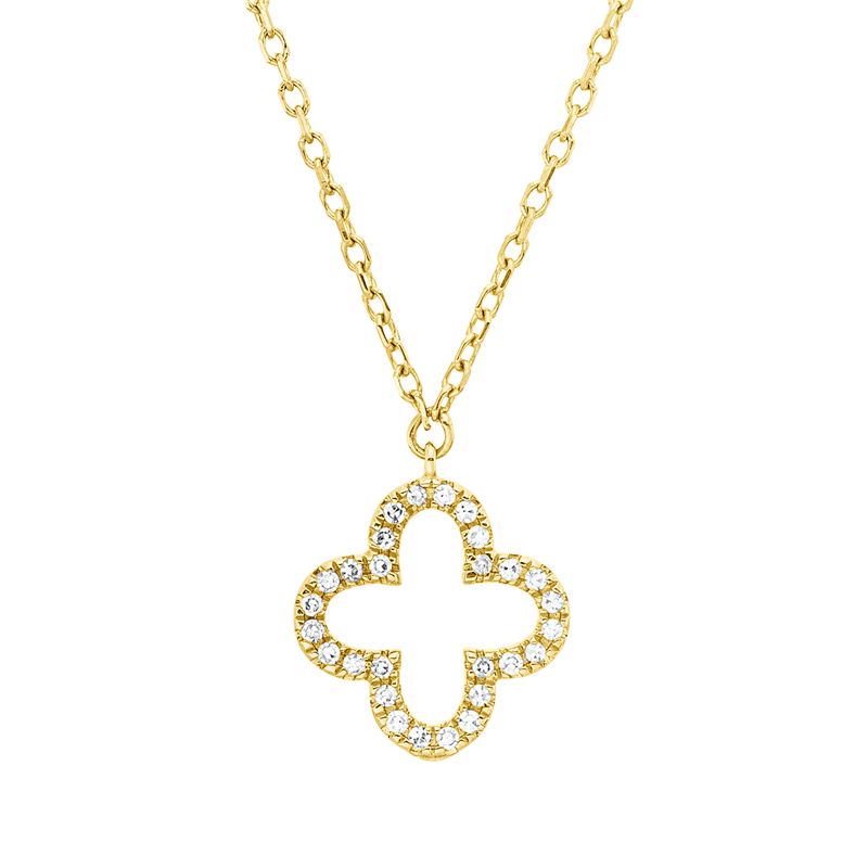 Modern Woman Collier Weißgold 18kt 0,05ct