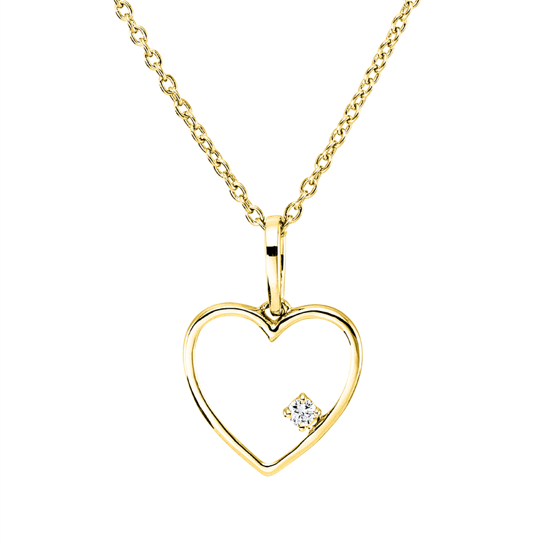 Modern Woman Collier Weißgold 18kt 0,02ct