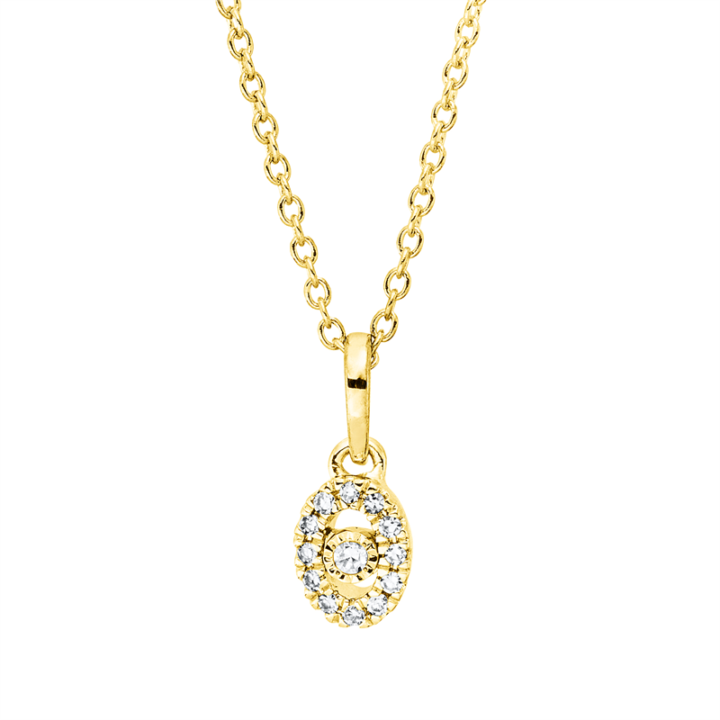 Modern Woman Collier Weißgold 18kt 0,05ct
