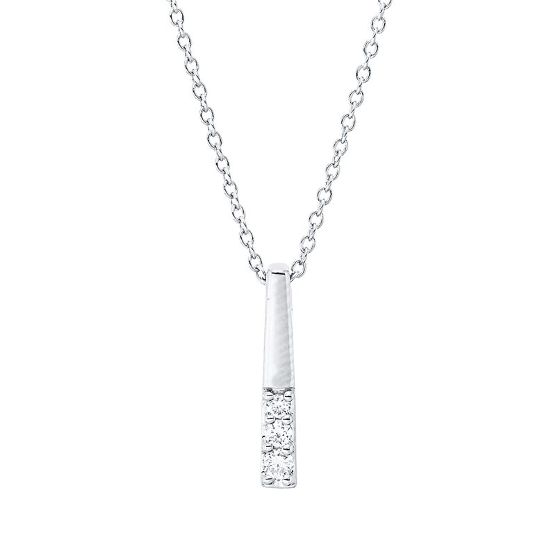 Modern Woman Collier Weißgold 18kt 0,08ct