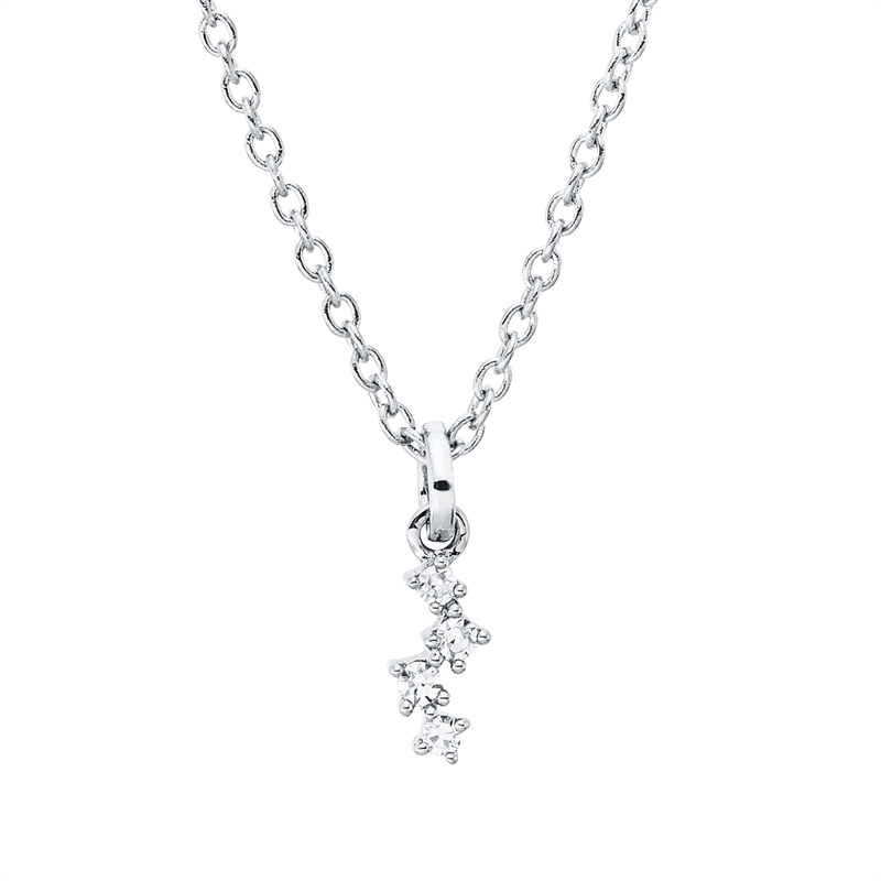 Modern Woman Collier Weißgold 18kt 0,02ct