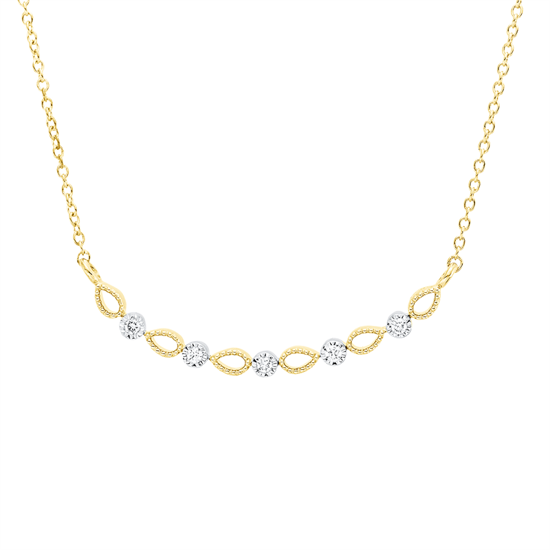Modern Woman Collier Weißgold 18kt 0,05ct