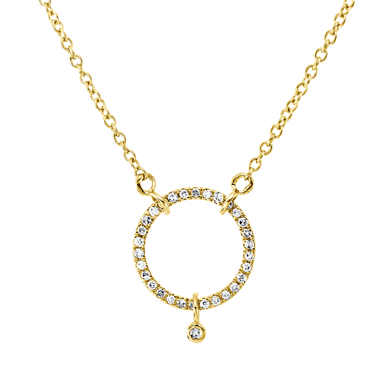 Modern Woman Collier Weißgold 18kt 0,13ct