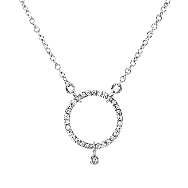 Modern Woman Collier Weißgold 18kt 0,13ct