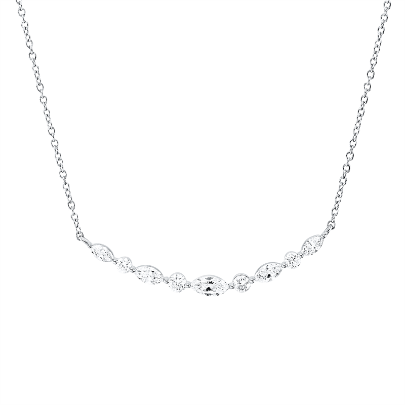 Modern Woman Collier Weißgold 18kt 0,43ct