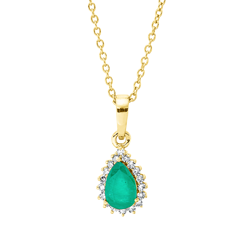 Farbstein Classic Collier Gelbgold 18kt 0,09ct