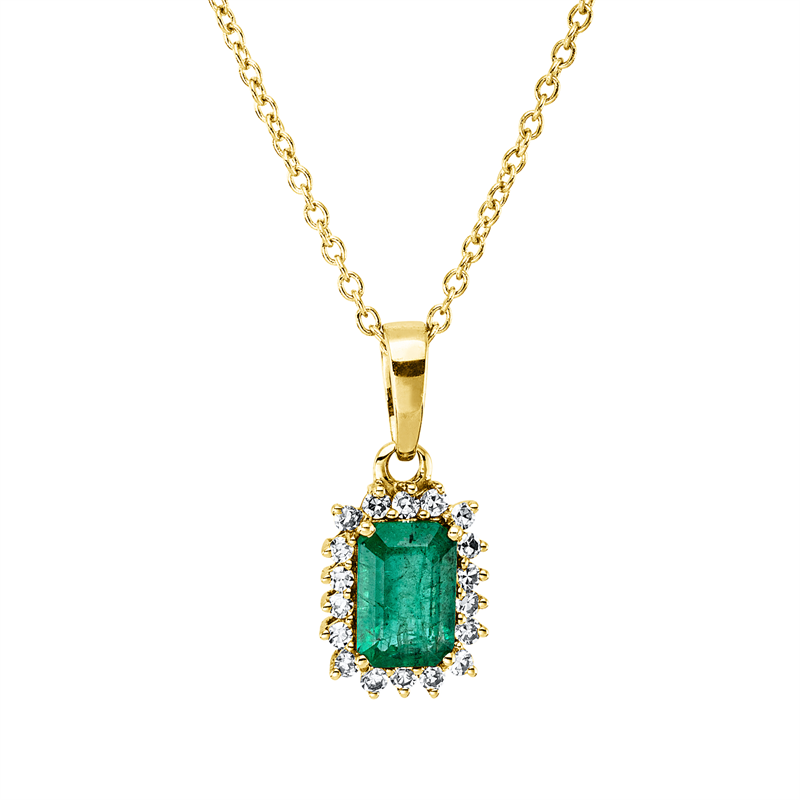 Farbstein Classic Collier Gelbgold 18kt 0,11ct