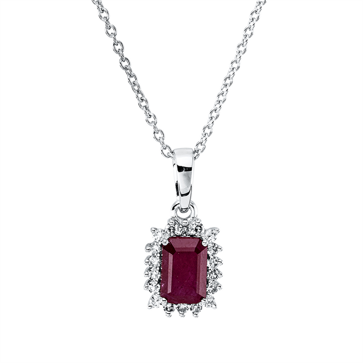 Farbstein Classic Collier Weißgold 18kt Ref-4Q874