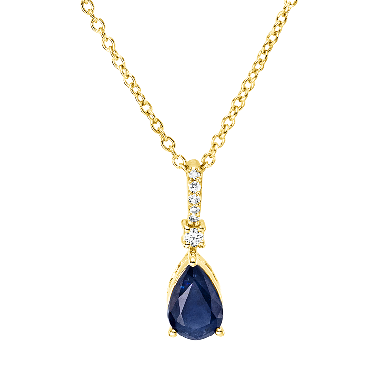 Farbstein Classic Collier Gelbgold 18kt 0,03ct