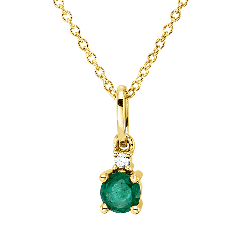 Farbstein Classic Collier Gelbgold 18kt 0,02ct