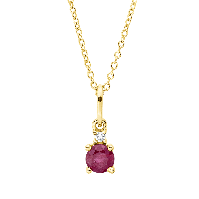 Farbstein Classic Collier Gelbgold 18kt 0,02ct